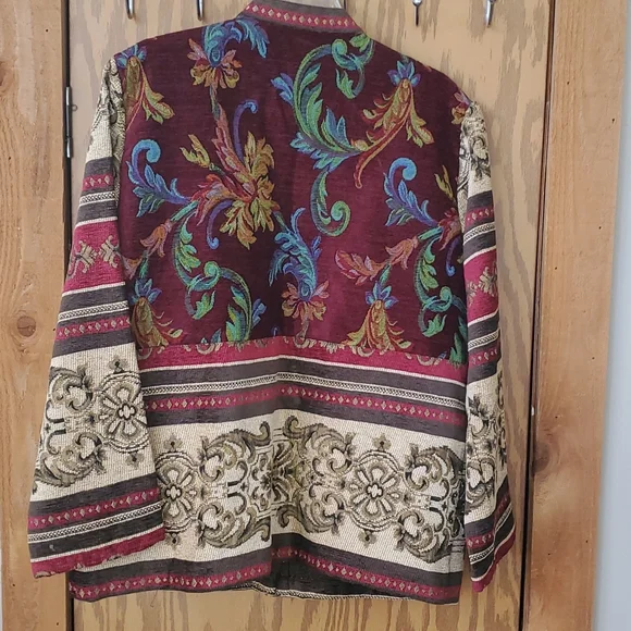 90s Sag Harbor Tapestry Blazer/Jacket - Picture 2 of 5